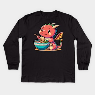 Dragon Ramen Kids Long Sleeve T-Shirt